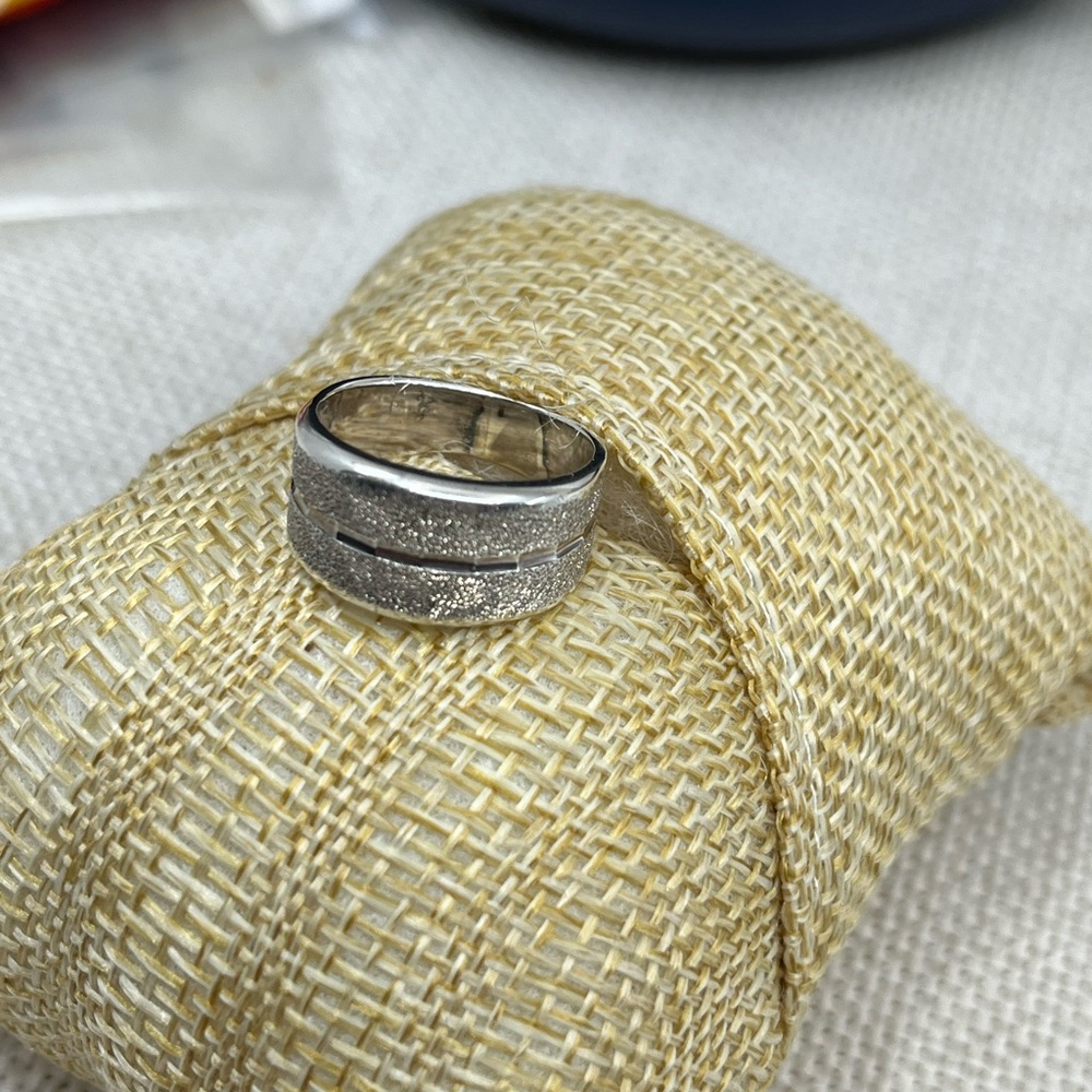 Vintage .999 Fine Silver Textured Band Ring – Size 5.75, Made in Costa Rica - Picture 11 of 16